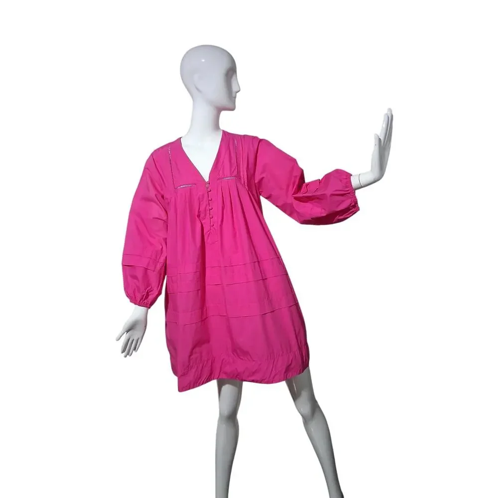 Caryn Lawn Stevie Dress Womens One size‎ Quiet Luxury Bohemian Old Money Preppy